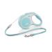 flexi dog leash extendable with soft handle 3 m/5 m/8 m/ 8 m/ 8-20 kg light blue light blue small
