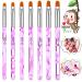 Brush set gelail 7-part nail brush nail art brush set for UV gel acrylic nails acrylic gel nail brush for nails salon diy nailart nail design pens
