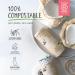 Large Square and Rectangle Bamboo Bandages - 10 ct | Hypoallergenic, Zero Waste, 100% Compostable | Coconut Oil, Cruelty-Free, Eco-Friendly - Buy Online on GoSupps.com