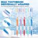 150 Individually Wrapped Disposable Travel Toothbrushes - Medium Soft Bristles - Ideal for Hotel Guests, Adults, and Kids - Bulk Pack in Multi Colors - Buy Online on GoSupps.com