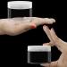 Buy Belle Vous Empty Transparent Cosmetics Containers - 150ml Round Plastic D schen | Leak-Proof & Airtight for Makeup Cream Nail Design | Set of 12 - Buy Online on GoSupps.com