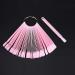 50 Pieces Nail Art Exercise Tips - Fan-Shaped Removable Nail Polish Display Sticks - Pink Manicure Tools for Perfect Nail Art - Buy Online on GoSupps.com