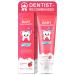 Fluoride-Free Baby Toothpaste for Ages 2-3 Natural Fruit-Flavored Mild Formula Pea-Sized Amount for Developing Teeth 2.1 oz (60g) (1 Pack Strawberry) Strawberry 1