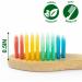 NUDUKO Biodegradable Bamboo Toothbrushes - 10 Pack, BPA Free, Soft Bristles, Eco-Friendly & Compostable - Multicolored Bristles - Buy Online on GoSupps.com
