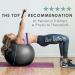 Live Infinitely 95cm Exercise Ball - Extra Thick Professional Grade Anti-Burst Stability Ball - Supports 2200lbs - Includes Hand Pump & Workout Guide - Black - Buy Online on GoSupps.com