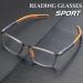 Men's Ultra-Light Anti-Blue Light Cycling Glasses | Dual Focus Presbyopic Readers - Portable & Lightweight (Black+Orange) - Buy Online on GoSupps.com