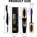 Purple Waterproof Mascara for Eyelashes 5D Silk Fiber Mascara with Folding Eyelash Comb Brush Liquid Colored Mascara Lash Extensions Volumizing and Thick Smudge-proof Long Lasting Party Stage Use - Buy Online on GoSupps.com