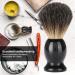 Dingln Portable Wooden Handle Beard Shaving Brush | Premium Barber Tool for Men - International Shipping Available - Buy Online on GoSupps.com