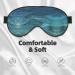 Deep Ocean Eye Mask - Soft Adjustable Comfort Sleep Mask for Men & Women | Black | International Shipping - Buy Online on GoSupps.com