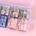 Flower Nail Foil 10 Sheet Vintage Floral Nail Transfers Decal Colorful Manicure Sticker for Wedding Party Holiday (Style D) - Buy Online on GoSupps.com