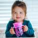Nuby 360 Edge 2 Stage Drinking Rim Cup | 10 Oz/300 Ml, 12M+ | Leopard Purple | Removable Handles & Hygienic Cover | 1 Count - Buy Online on GoSupps.com