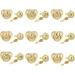 Kisbeibi Baby Pacifier with Clip - Diamond Golden Initials 2-Piece Weaning Pacifier for Boys & Girls (Letter A) - International Shipping Available - Buy Online on GoSupps.com