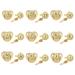 Custom Gold Orthopedic Pacifiers for Newborns - Personalized Initials & Clips | 2-Pack - Buy Online on GoSupps.com