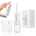 Water Flosser for Teeth Cordless Mini Portable Oral Irrigator Ultra Quiet Water Dental Flosser IPX7 Waterproof Baby-Grade Safety Gums Braces Care Rechargeable for Travel/Office/Home