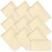 10 Pieces Chamois Pottery Tools Chamois Cloth Pottery Trimming mud Tools Pre Cut Drying Natural Car Soft Small Leather Chamois Ceramic Craft Supplies for Pot Rim Smoothing Pottery (4.7 x 3.1 Inch)