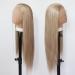 Tawarm Honeyblond Light Brown Synthetic Lace Front Wig for Black Women - Long Smooth Hair Natural Middle Part Perfect for Cosplay & Everyday Use | 33x7.6 cm Hand-Bound - Buy Online on GoSupps.com