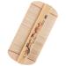 Anneome Peigne en bois dents ultra-denses pour animaux peigne anti-poux et pellicules brosse fine pour chiens et chats outil traditionnel de toilettage et fait main