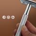Eco-Friendly Safety Razor for Men - Zero Waste Metal Razor with 10 Blades | Chrome Silver Design - Buy Online on GoSupps.com