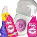 Pink Stuff Toilet Cleaner Gel (750ml) And The Miracle Bathroom Foam Cleaning Spray (850ml) Bundled with Crevice Grout Gap Brush Cloth & Sponge - Buy Online on GoSupps.com