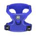 POPOTET Reflective soft breathable dog harness made of mesh suffocation -free double padded vest with adjustable neck and breast (royal blue m) m (1 pack) royal blue