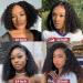 Luxangeles Brazilian Virgin Human Hair Bob Wig | Curly Lace Frontal Wig for Black Women | Pre Plucked with Baby Hair | Natural Black | 150% Density | 12 Inch - Buy Online on GoSupps.com