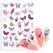 1 Sheet Women Stylish Decals DIY Nail Art Decoration Butterfly-shape Nail Sticker Slider Manicure Tool(YZW-S107)