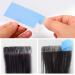 EHDIS Hair Extension Tape Tabs Set - 3 Sheets Double Sided and 3 Sheet Single Side Adhesive Hair Extension Tapes with Scraper Hair Comb Tweezers - Buy Online on GoSupps.com