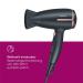 Beurer HC 25 Travel Hair Dryer - Compact Foldable 1600W with Ion Function Dual Voltage (110-240V) - Lightweight & Stylish Black/Ros  - Buy Online on GoSupps.com