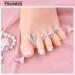 Lookathot 8PCS Soft Silicone Finger Toe Separators Spacers - White Pearl (8pcs) - Buy Online on GoSupps.com