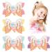 Ice Cream Hair Bows for Girls  4 Pcs Summer Glitter Bows Hair Clips  CN Sparkly Alligator Toddler Hair Bows for Infant Teens Girls Women Birthday Party Hair Accessories