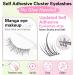 Self Adhesive Eyelashes - 120pcs Manga Lash Clusters | Reusable Anime Lashes 9-12mm DIY at Home - Buy Online on GoSupps.com