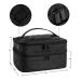 KGMCARE Double-Layer Nail Polish Storage Organizer Case - Holds 30 Bottles (15ml) - Geometric PU Leather - Black - Buy Online on GoSupps.com
