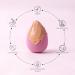 Buy Satin Purple Makeup Beauty Sponge Blender - Perfect for Foundations & Face Powder | International Shipping - Buy Online on GoSupps.com