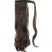 IMISSU Long Curly Wrap Around Ponytails Extension Synthetic Hair Extensions Clip in Ponytail Wavy Hairpiece (Reddish Brown) - Buy Online on GoSupps.com