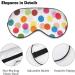 Colorful Dot Sleep Mask for Women | Adjustable Eye Shades Cover with Elastic Strap - Perfect for Travel & Relaxation - Buy Online on GoSupps.com