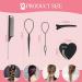 1000 Small Clear Hair Elastics with Hair Styling Tools for Girls and Women - Buy Online on GoSupps.com
