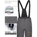 Mapamyumco Men's Waterproof Snow Ski Bib Pants - Windproof Heat-Insulating Mountaineering Gear (Gray) - Perfect for International Shipping - Buy Online on GoSupps.com