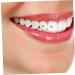 Minkissy Tooth Jewelry - Stylish Dental Accessories & Tooth Decorations (4 Packs) - White Gem & Acrylic Ornaments - Buy Online on GoSupps.com