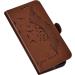 Uposao Retro Feather Bird Pattern Leather Wallet Case for Samsung Galaxy A20e - Protective Flip Cover Brown - Buy Online on GoSupps.com