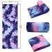 Yoga Towel Hot Yoga Mat with Grip Dots - 24x72 Sweat Absorbent Non-Slip for Hot Yoga, Pilates & Workout - Purple & Blue - Buy Online on GoSupps.com