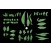 45 x Edible 3D Large Mixed Green Leaves Flowers icing toppers cake cupcakes decorations (Green) - Buy Online on GoSupps.com