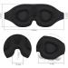 3D Contoured Cup Sleep Mask for Men and Women - Light Blocking Eye Mask for Sleeping - Adjustable Strap and Soft Comfort Cover - Ideal for Travel, Yoga, and Nap - Buy Online on GoSupps.com