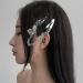 Set of 2/6 Gothic Halloween Barrettes Hair Clips with Chains Punk Hip Hop Style Hair Accessories (M A+B+C) M A+b+c - Buy Online on GoSupps.com