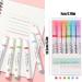 6pcs Curve Highlighter Pen Set Tip Pens with 6 Different Curve Shapes Fine Tips Colored Curves Pens for Journaling Writing Drawing Scrapbooking Note Taking School 6pcs - Buy Online on GoSupps.com