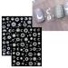10 Sheets Moon Star Sun Nail Art Stickers Decals - Self-Adhesive Nail Supplies for Colorful Rose Gold Designs - Buy Online on GoSupps.com
