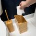 Bamboo Bathroom Trash Can Set - 3 Piece Set by A Better Way Home Products - Buy Online on GoSupps.com
