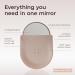 Beautifect 7x Magnifying Mirror - Clear Compact Mirror for Precision Makeup Tweezing & Skincare Travel Magnifying Pocket Mirror with Vegan Leather Sleeve Fits Glow Mirror - Matte Gold - Buy Online on GoSupps.com