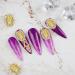 10Pcs Virgin Mary Nail Charms San Judas Rhinestone Metal Buddha Gold Nail Gems for Nail Art - Buy Online on GoSupps.com