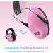 Dr.meter Kids Ear Defenders SNR 27dB Earmuffs - Pink, Noise Blocking, Adjustable Headband for Sleeping and Studying - Buy Online on GoSupps.com