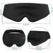3D Sleep Mask for Men and Women - 100% Light Blocking Eye Mask for Sleeping, Travel, and Yoga - Soft, Comfortable, and Breathable - Black - Buy Online on GoSupps.com